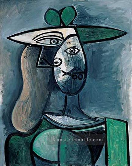 Femme au chapeau1 1961 Kubismus Ölgemälde